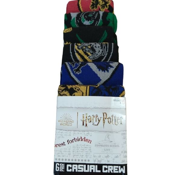 NWT Bioworld Harry Potter Crew Socks - Picture 1 of 5